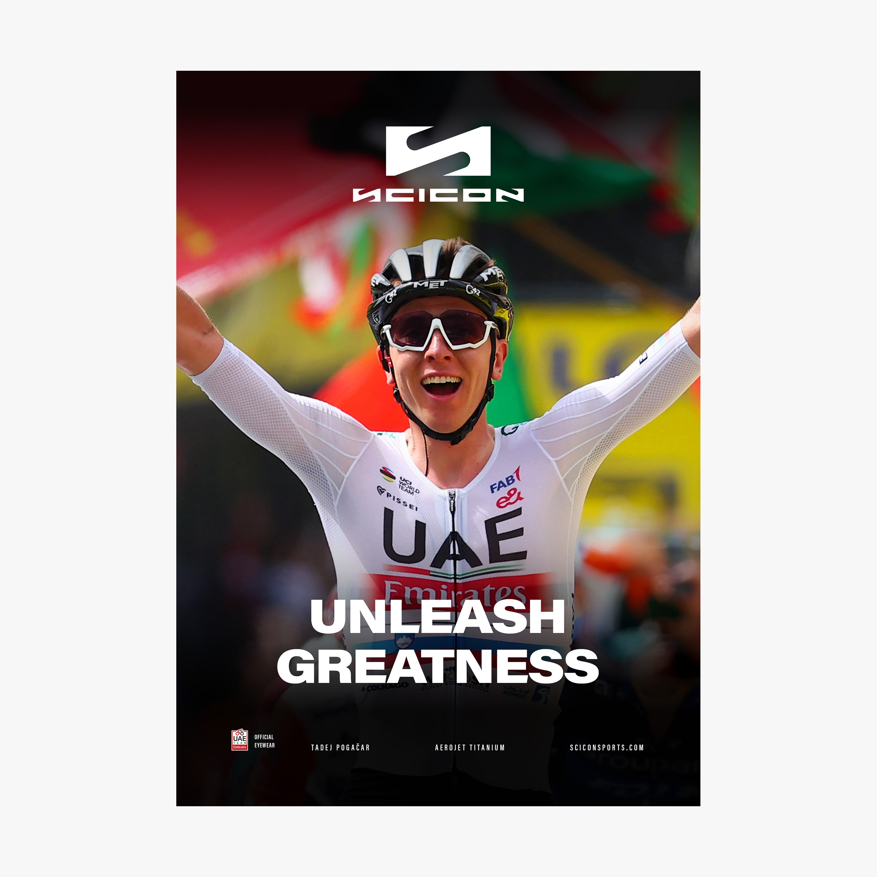 FABRIC POSTER POGAČAR TOUR DE FRANCE 24