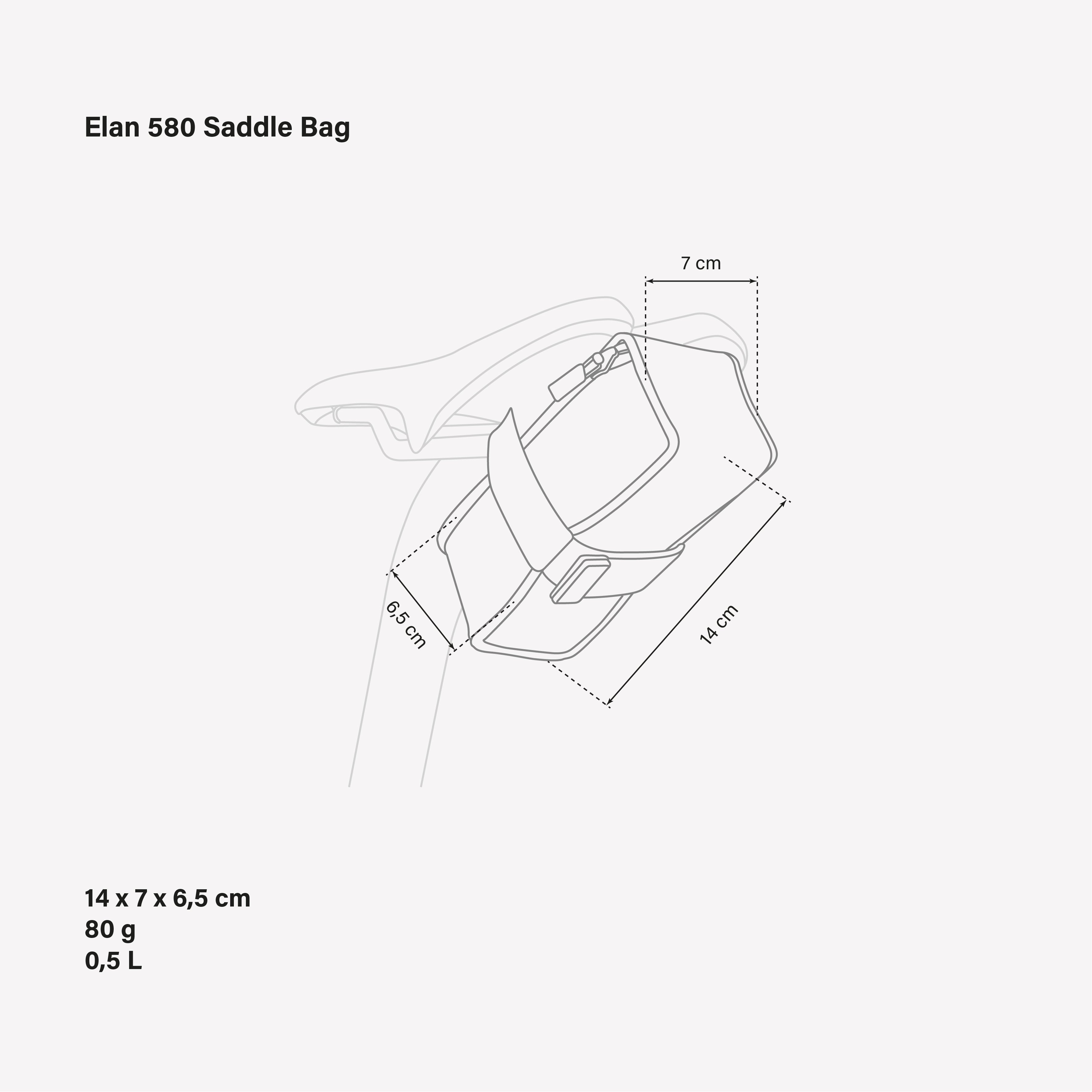 ELAN 580 SADDLEBAG