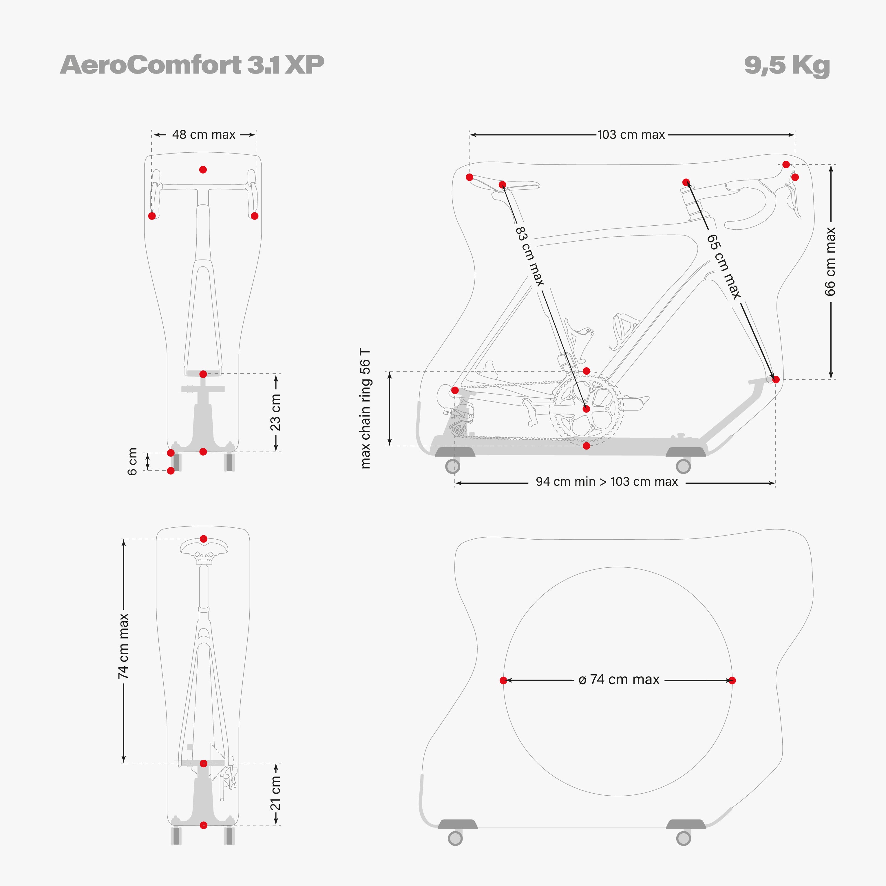 AEROCOMFORT 3.1 XP ROAD TRAVEL BAG