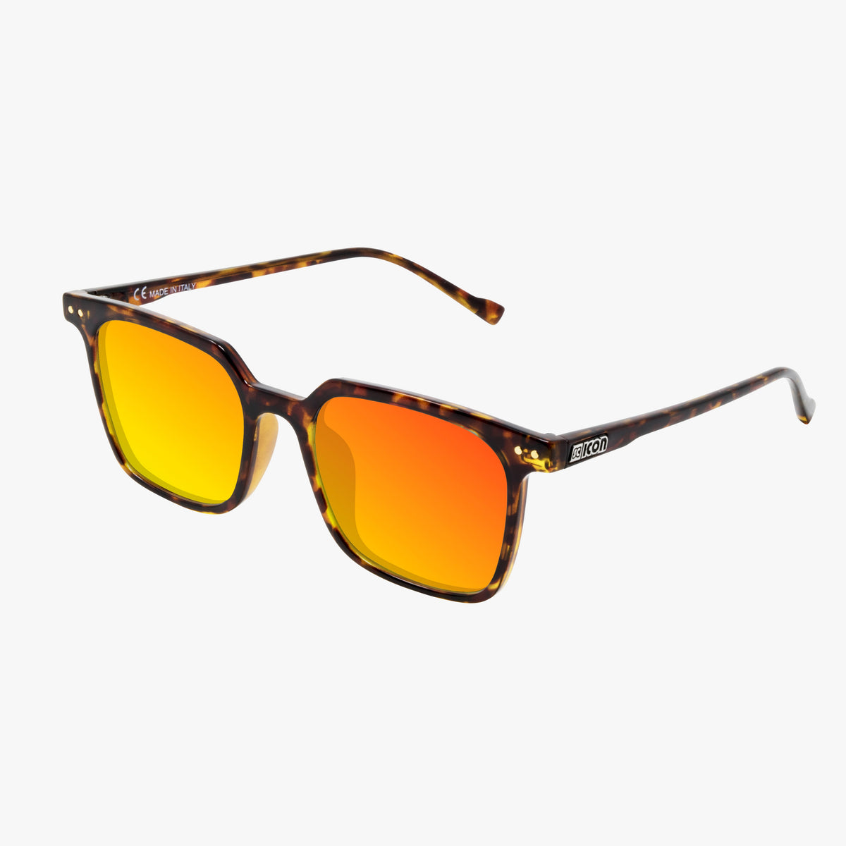 Tortoiseshell Frame/Multimirror Red Lenses Vertec Sunglasses