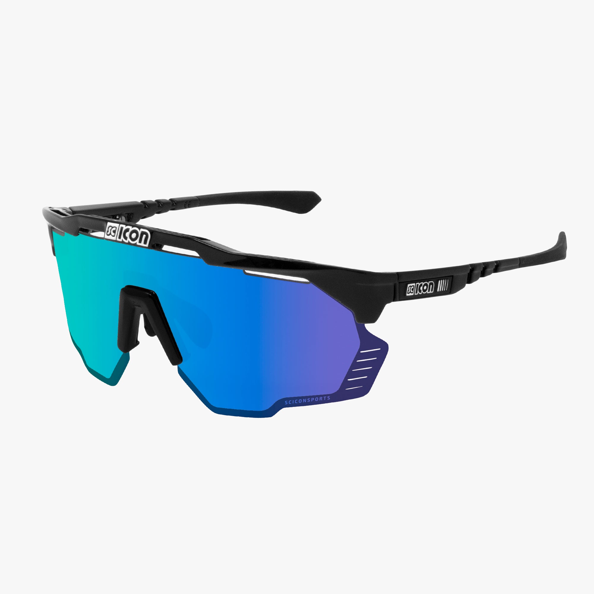 Black Gloss/Multimirror Red Aeroshade Kunken Sunglasses | Scicon