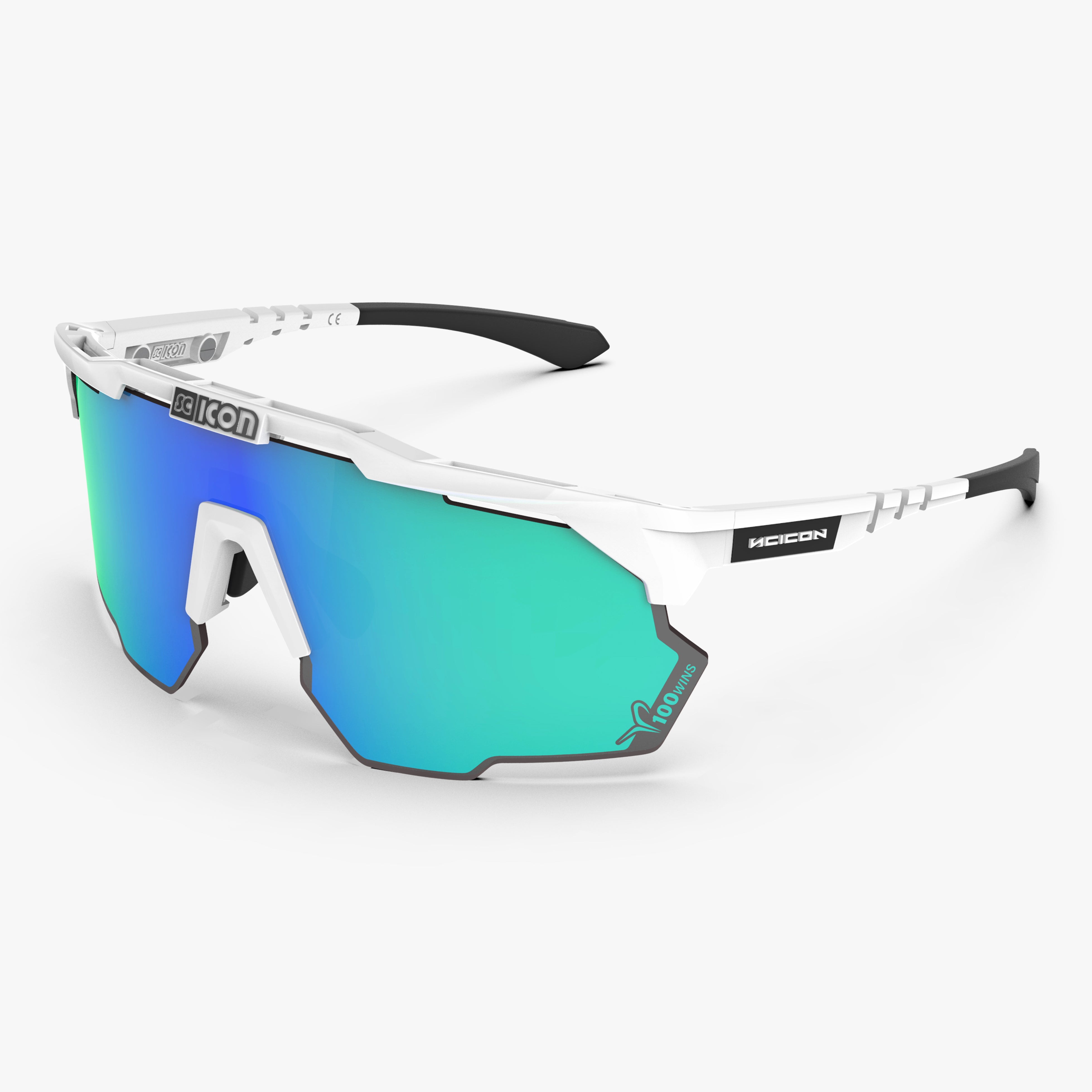 SCICON シーコン　AEROSHADE KUNKEN アイウェア 100 Wins/Multimirror Green Kunken Sport Sunglasses | Scicon Sports