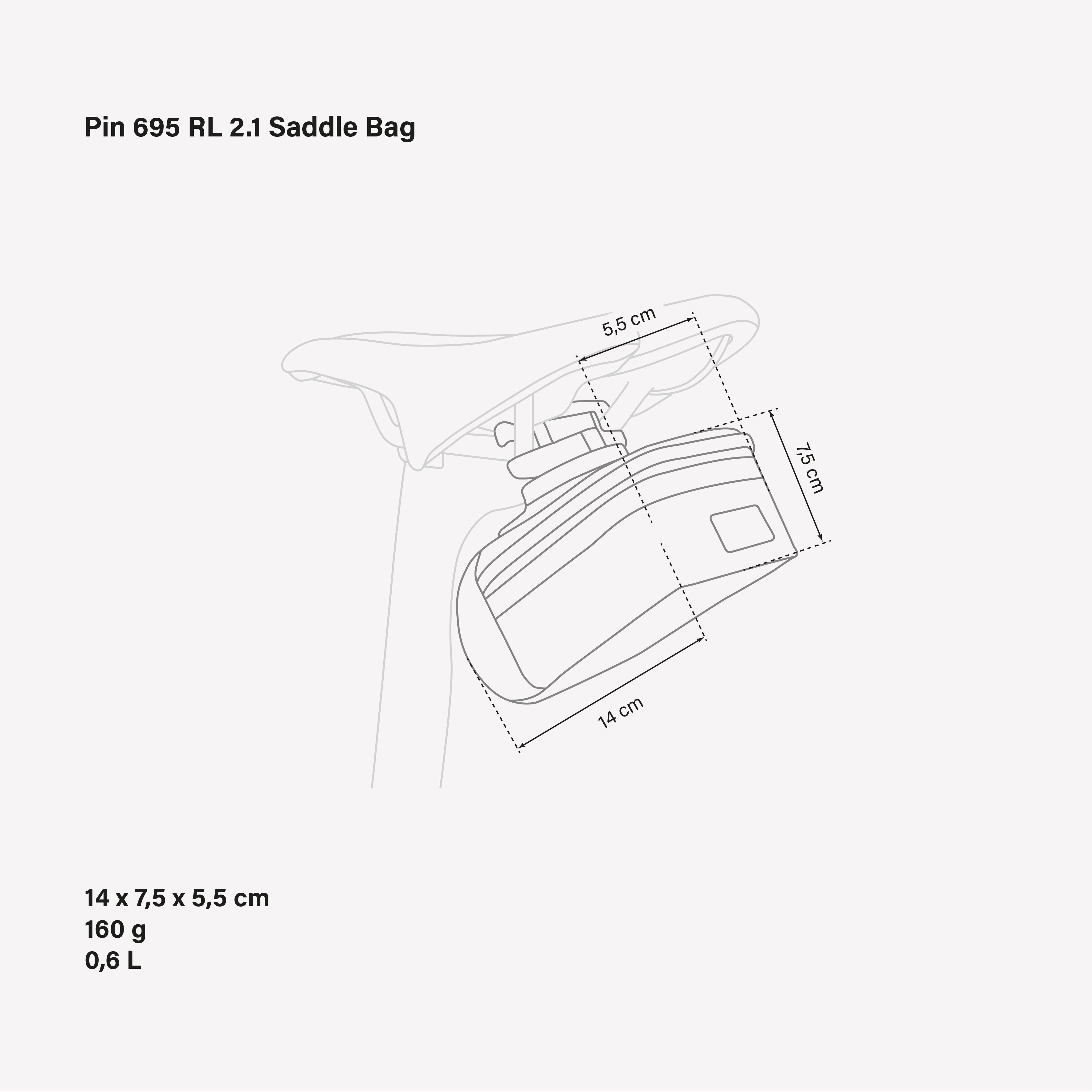 PIN 695 RL 2.1 SADDLEBAG