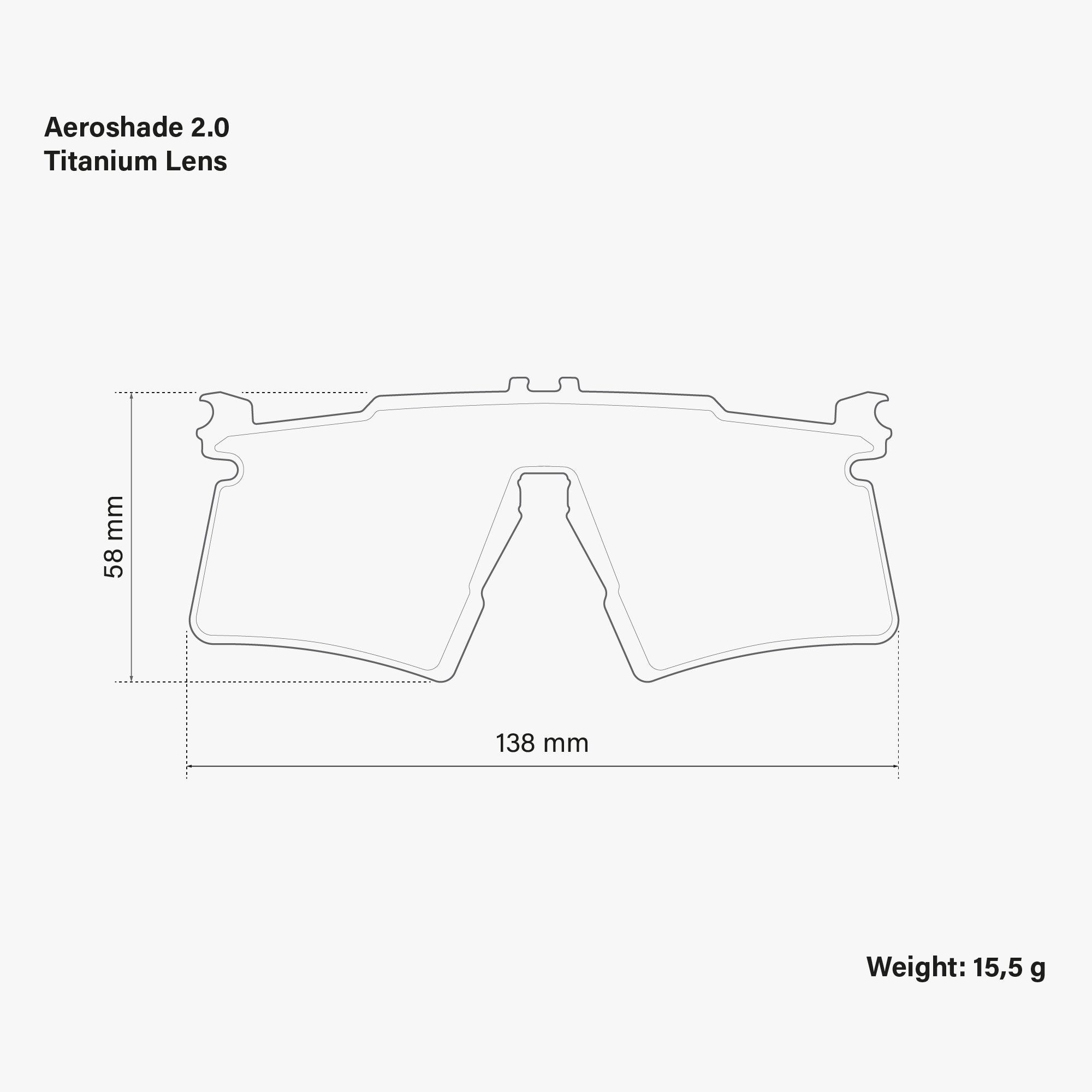 Aeroshade Titanium Spare Lens Multimirror Silver