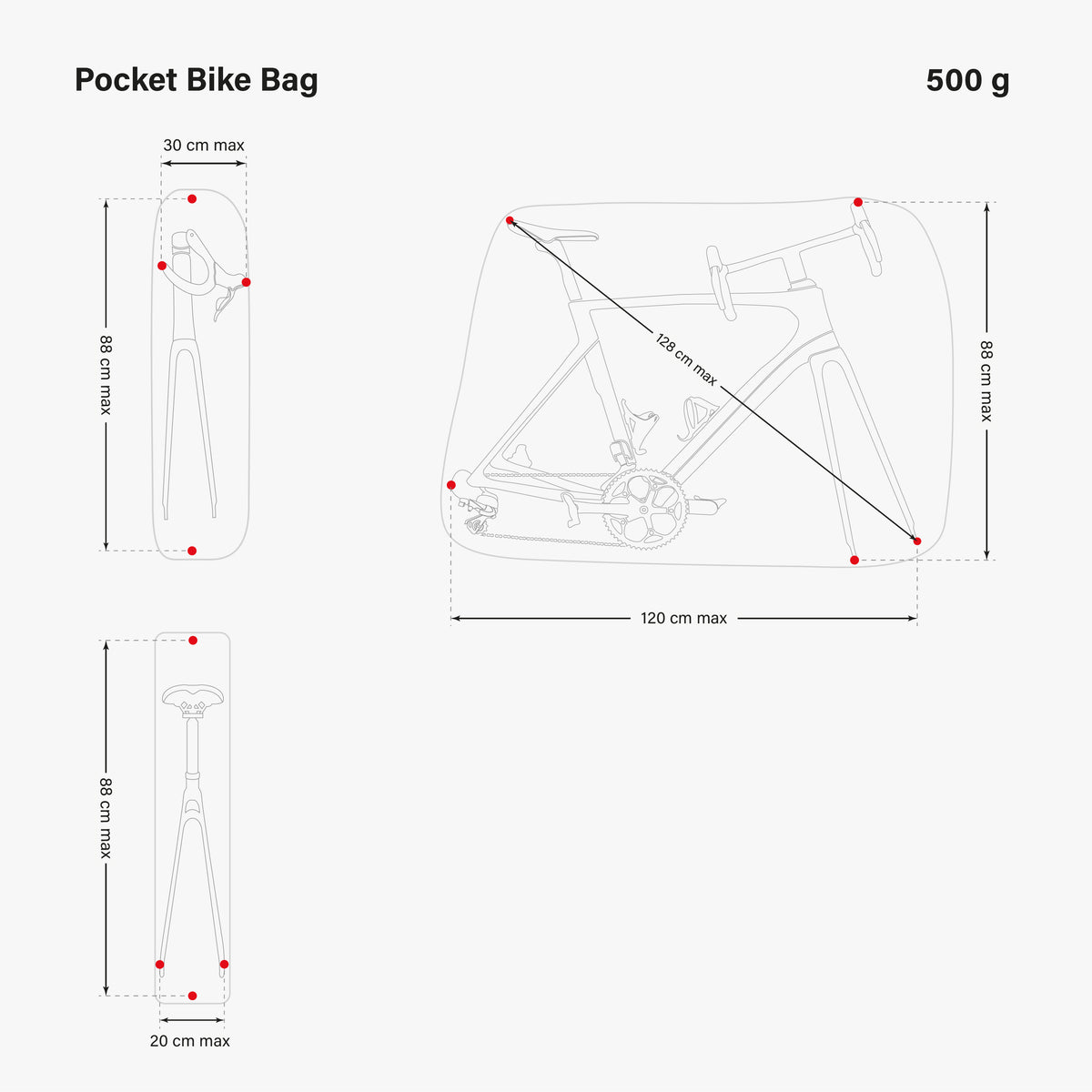 Pocket Bike Bag Dimensions